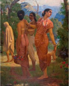 Varma's legendary portrayals of Indian mythology and classical beauty.